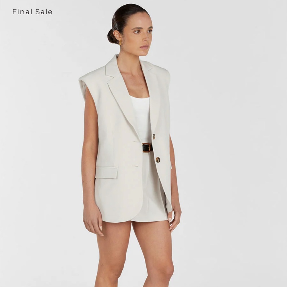 DISH ROWAN SLEEVELESS BLAZER